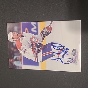 Autograph of Montreal Canadiens Francis Bouillon